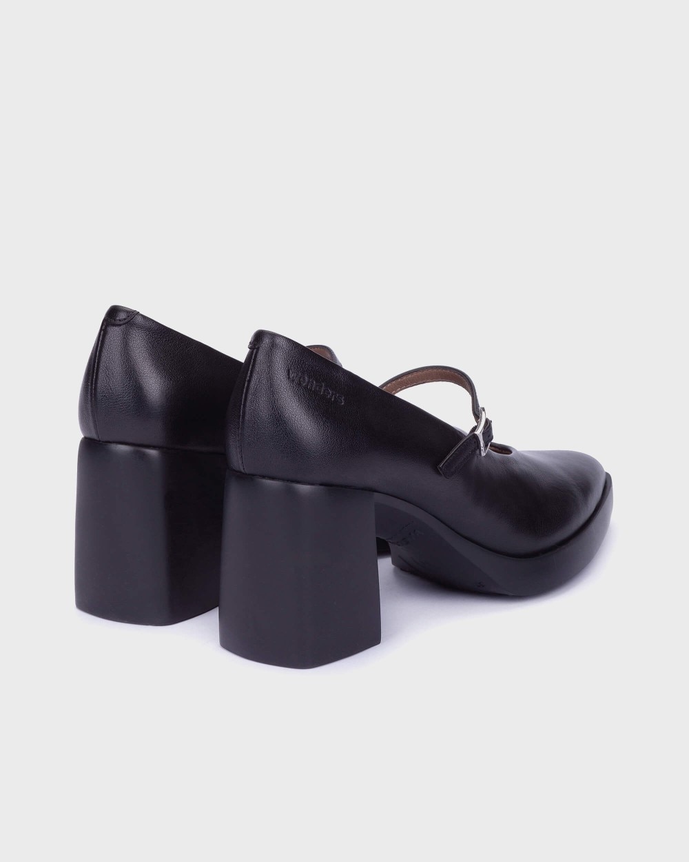 Merceditas de mujer en piel vera 03 wonders - Negro Negro-2