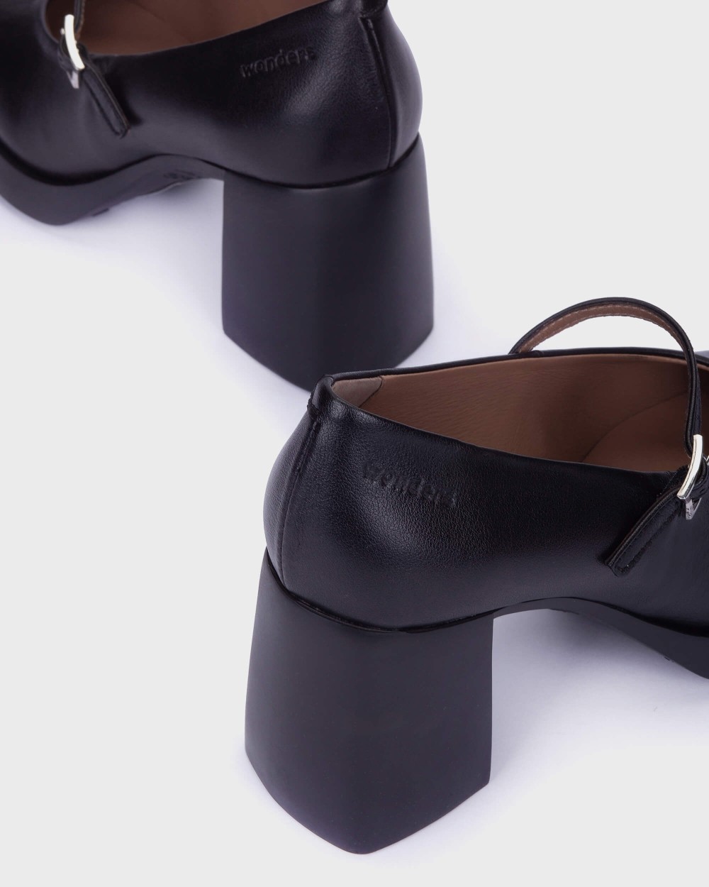 Merceditas de mujer en piel vera 03 wonders - Negro Negro-4