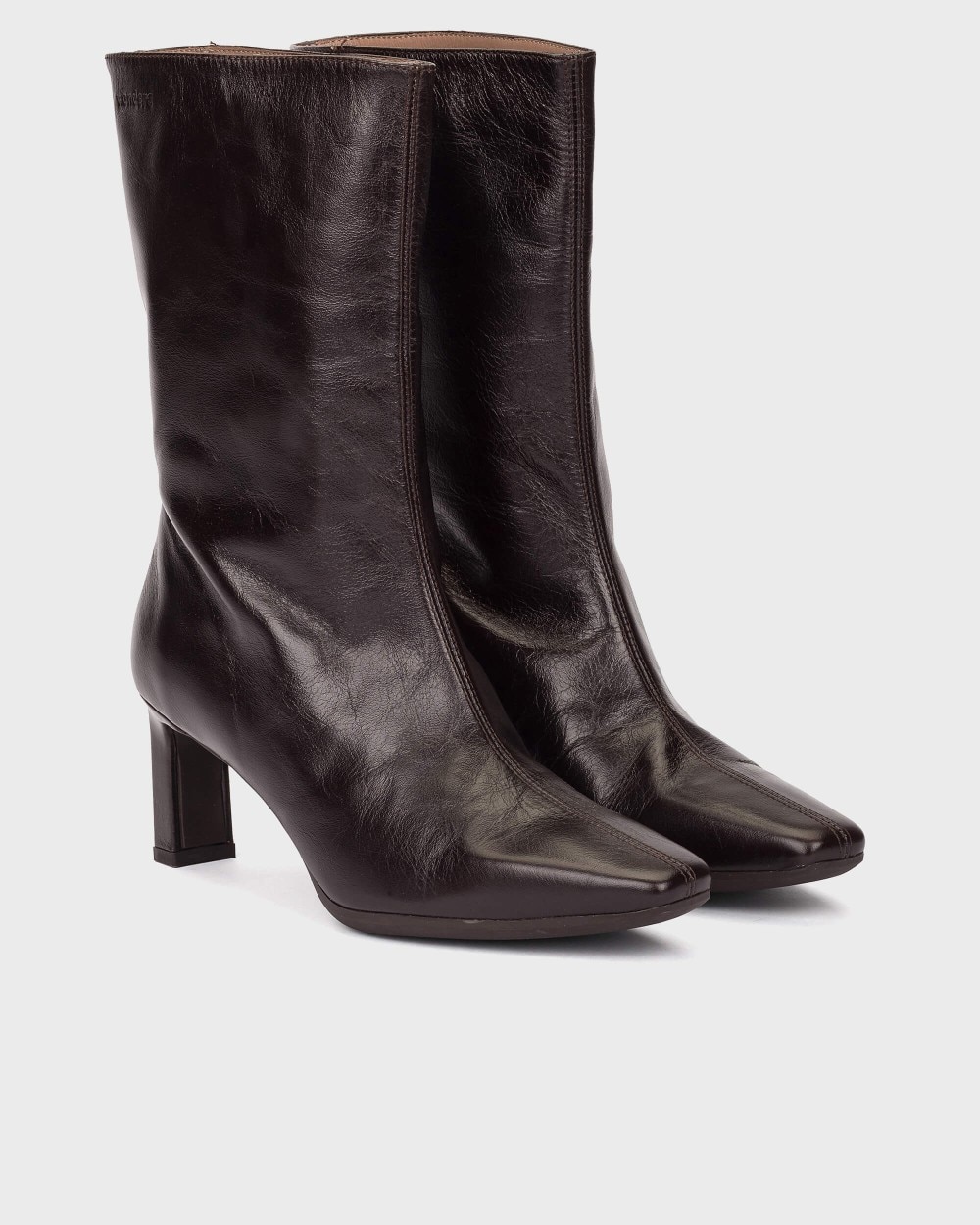 Botines de mujer en piel vita 04 wonders - Marrón oscuro Marrón oscuro-2