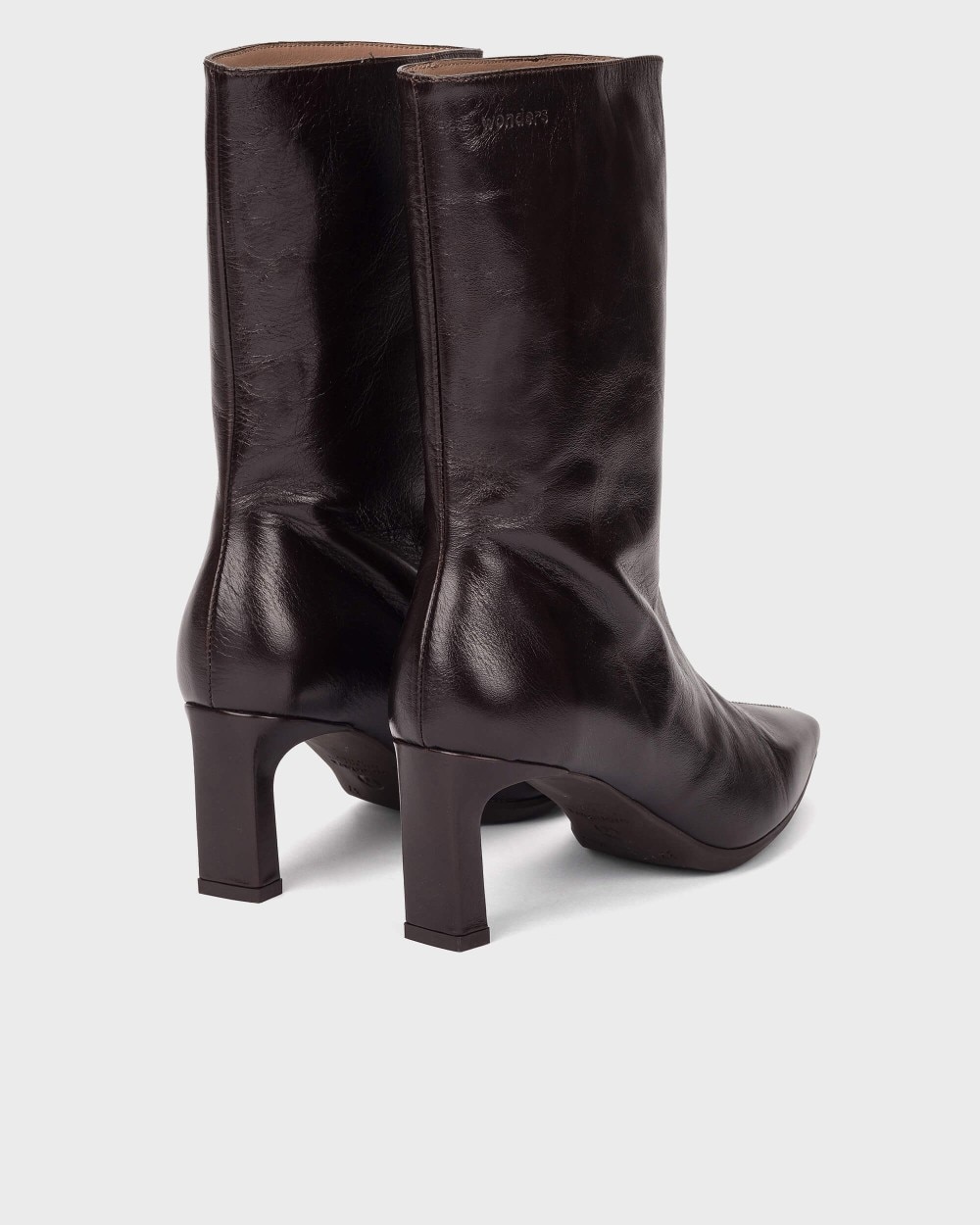 Botines de mujer en piel vita 04 wonders - Marrón oscuro Marrón oscuro-4