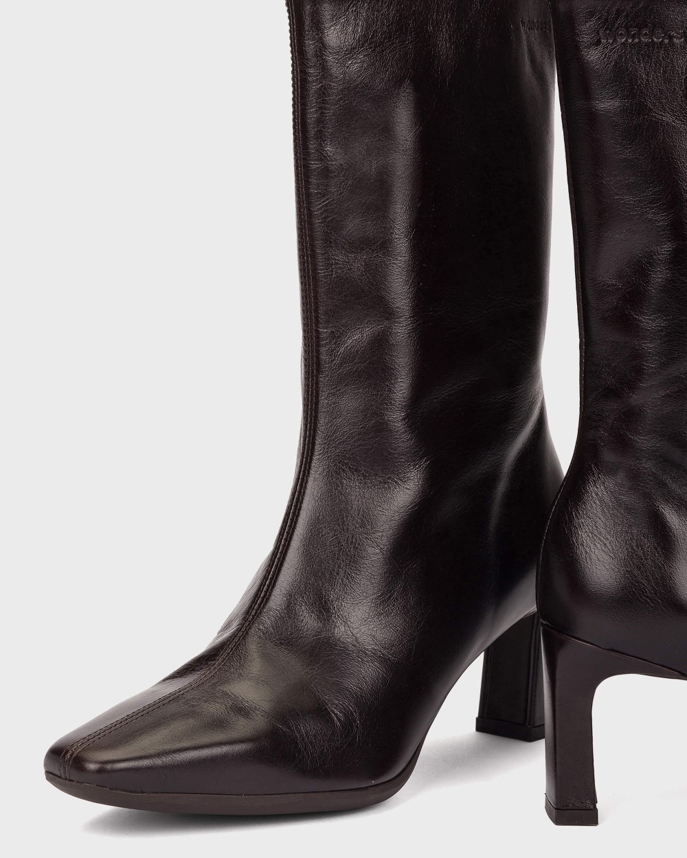 Botines de mujer en piel vita 04 wonders - Marrón oscuro Marrón oscuro-3