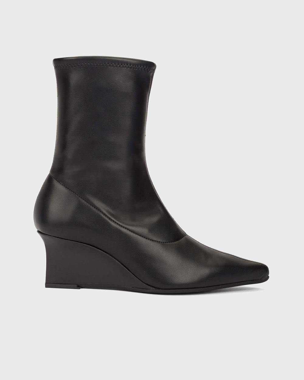Botines de mujer en cuero sintético nola 03 wonders - Negro Negro-1