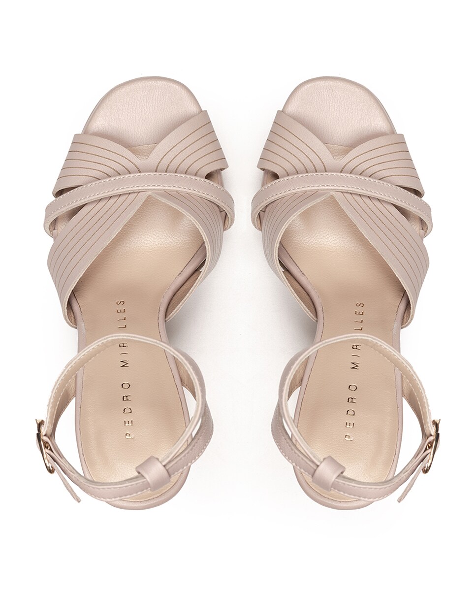 Sandalias Rosa Plataforma Sandalias Plataforma Con Brillos