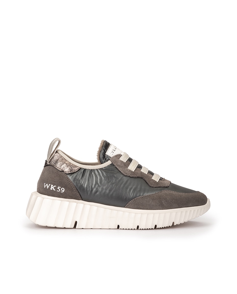 Weekend by Pedro Miralles - Zapatillas deportivas de mujer de tejido con cordones elásticos.
