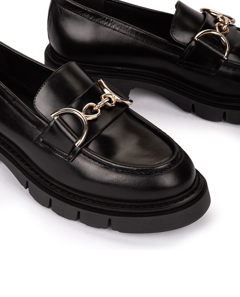 Mocasines de mujer de piel con plataforma · Weekend by Pedro