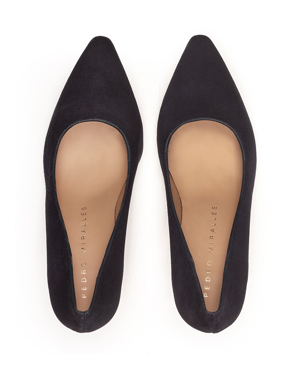 Zapatos de salón de mujer de ante con tacón · Pedro Miralles · El