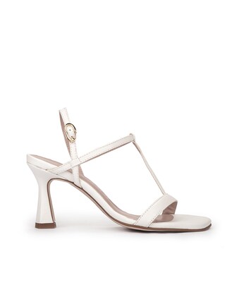 Tacon Ancho Sandalias Tacn Sandalias Blancas Atadas Sandalias De