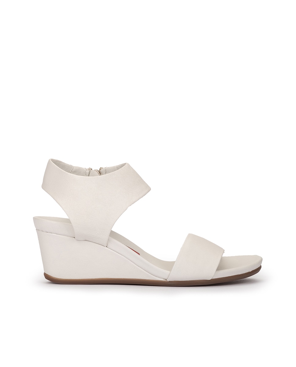 Weekend by Pedro Miralles - Sandalias de cuña de mujer con cremallera interior.