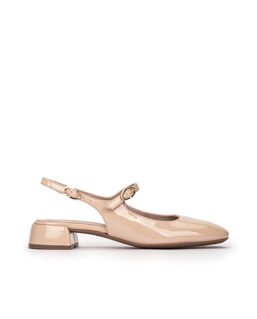 Imagen 0 de Zapatos de salón de mujer destalonados con doble hebilla ajustable