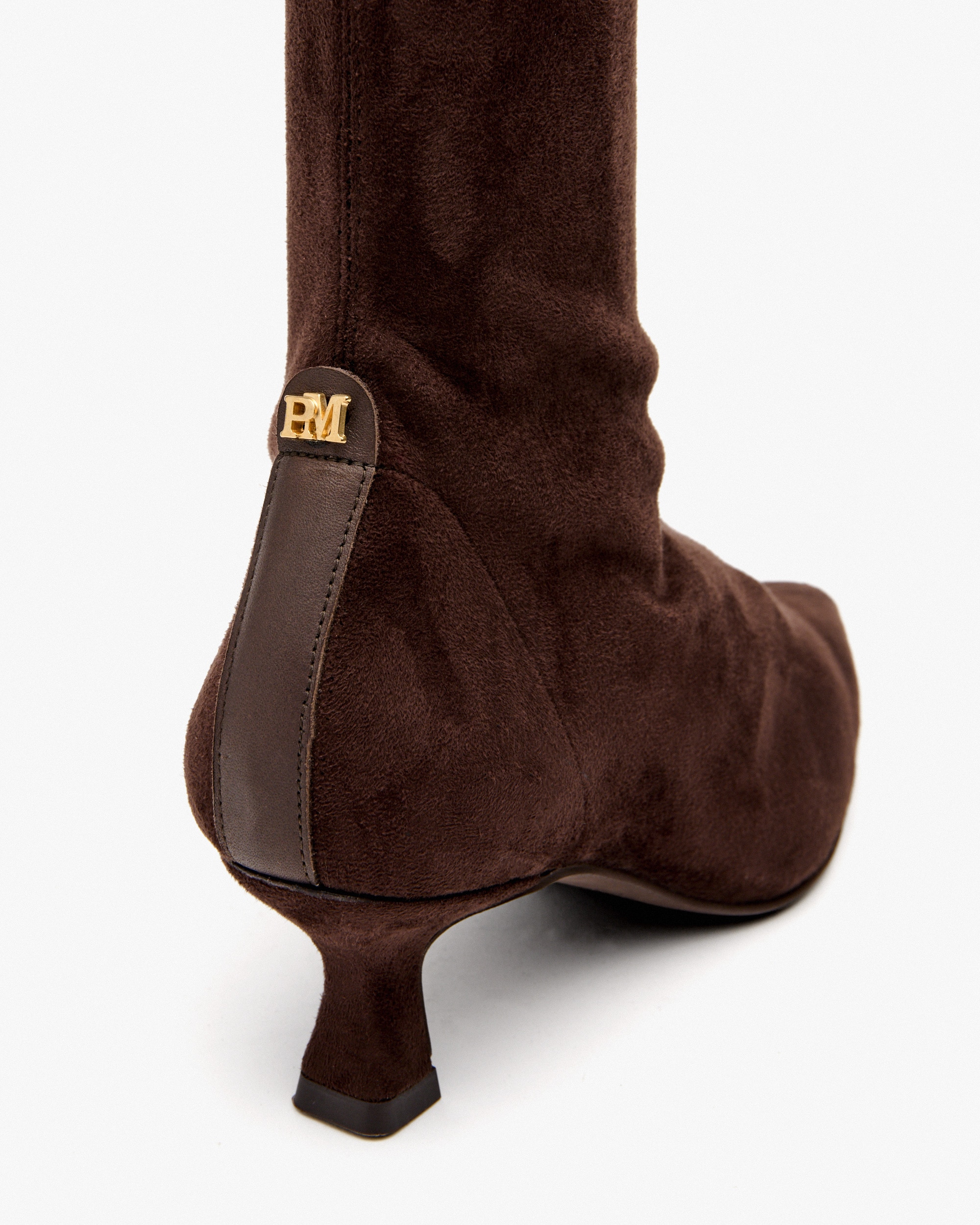 Botas de mujer elásticas con tacón - Pedro Miralles - Marrón oscuro Marrón oscuro-3