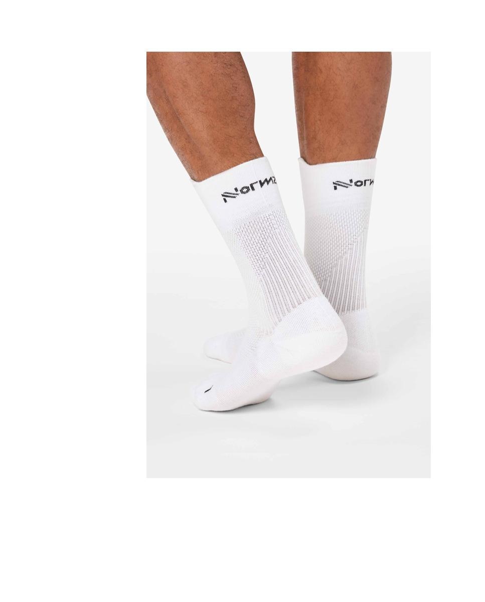 Calcetines running unisex NNORMAL - Blanco Blanco-5
