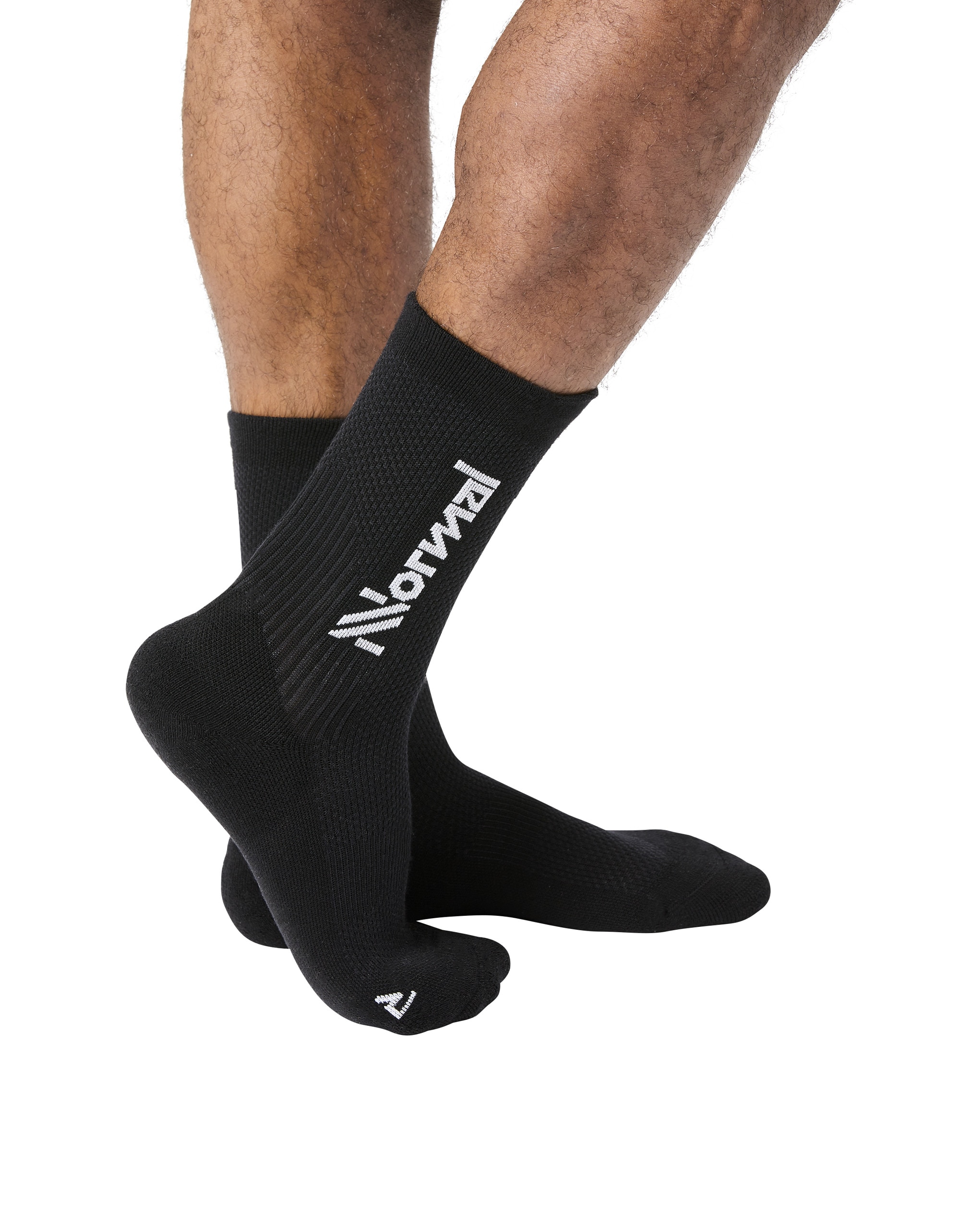 Calcetines running unisex NNORMAL - Negro Negro-3