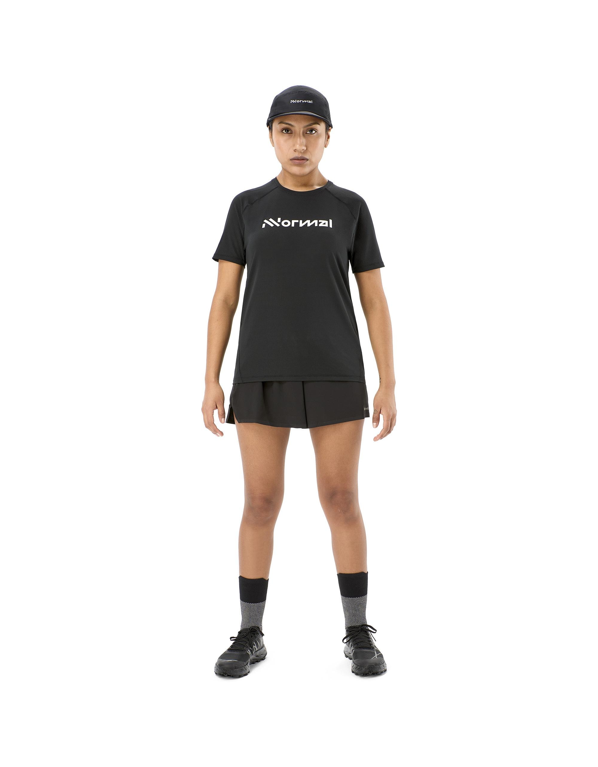Camiseta de running de mujer NNormal - Negro Negro-1