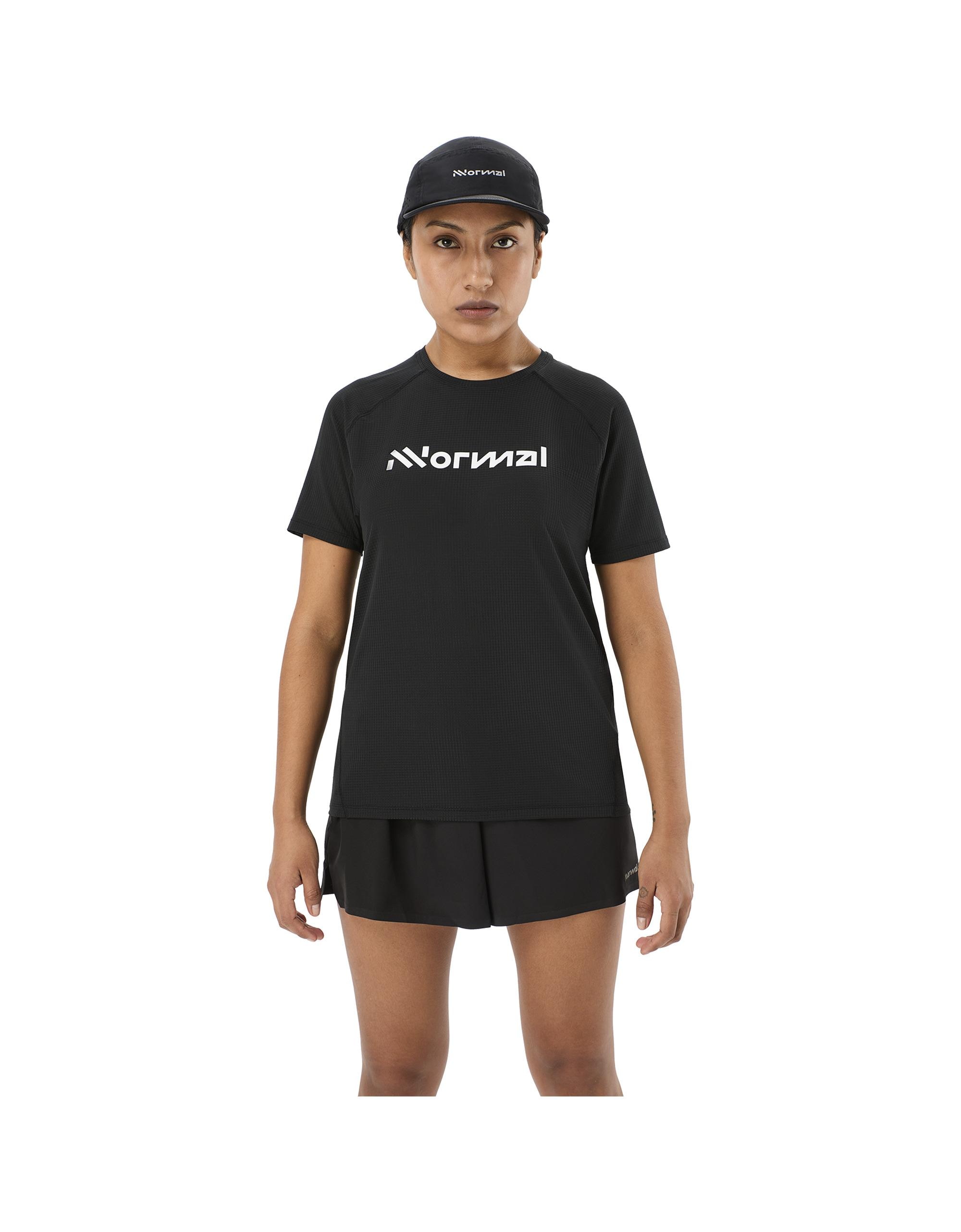 Camiseta de running de mujer NNormal - Negro Negro-5