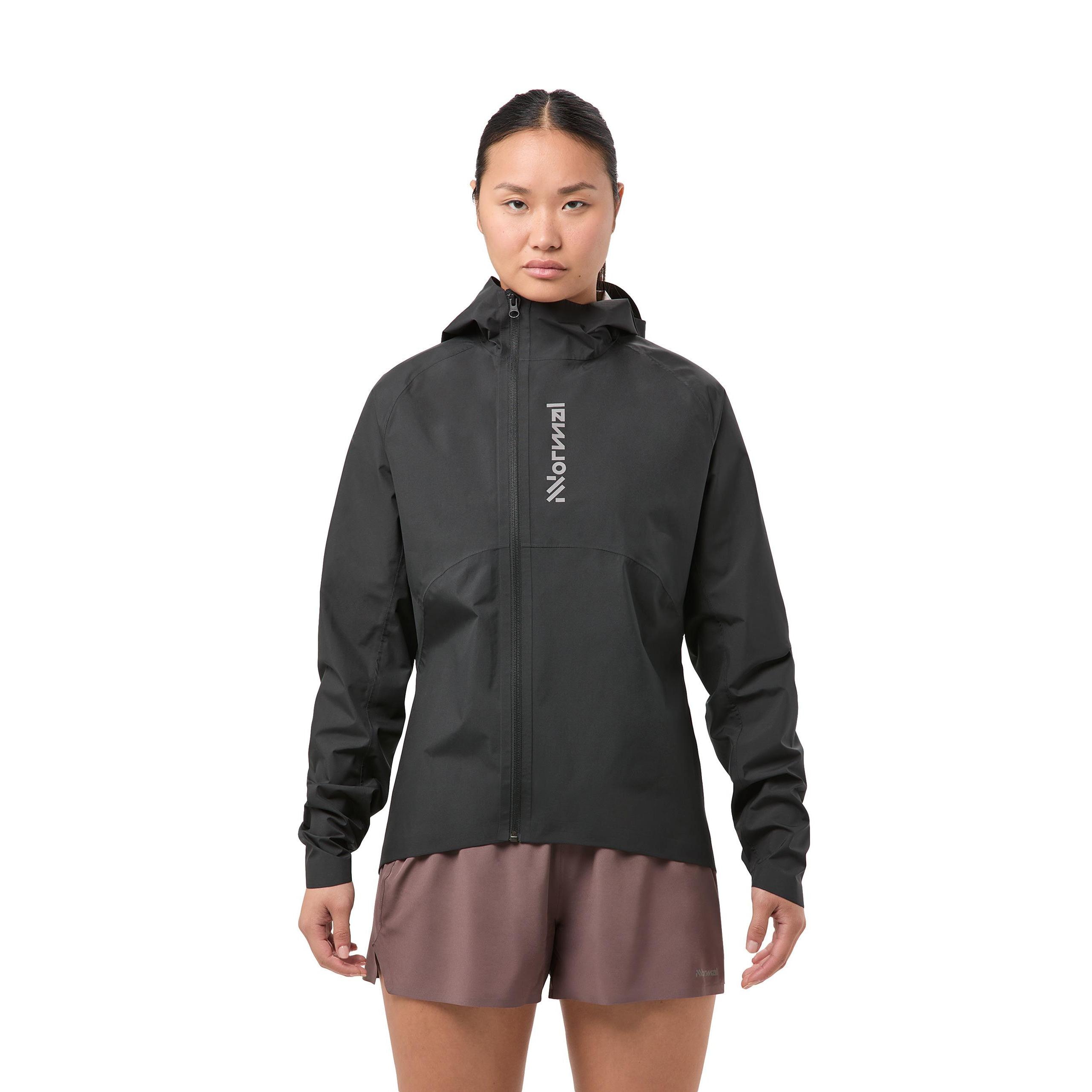 Chaqueta de mujer de running NNormal - Negro Negro-4