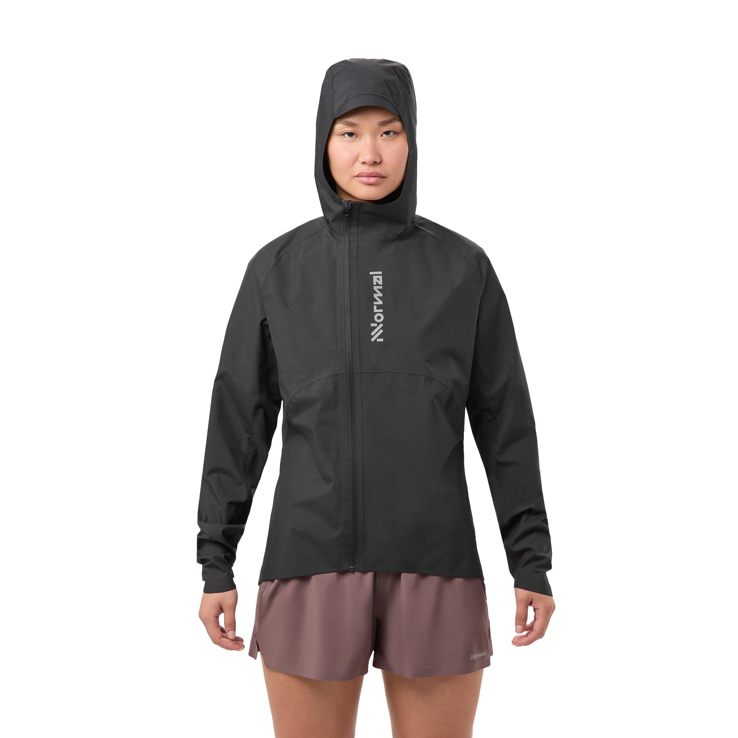 Chaqueta de mujer de running NNormal - Negro Negro-5