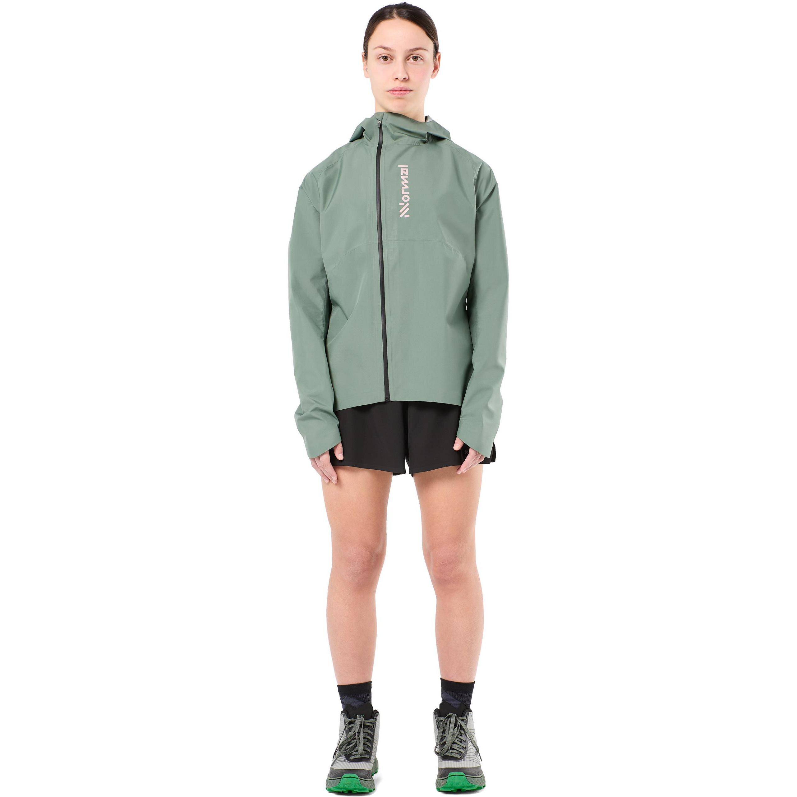 Chaqueta de mujer de running NNormal - Gris Gris-3