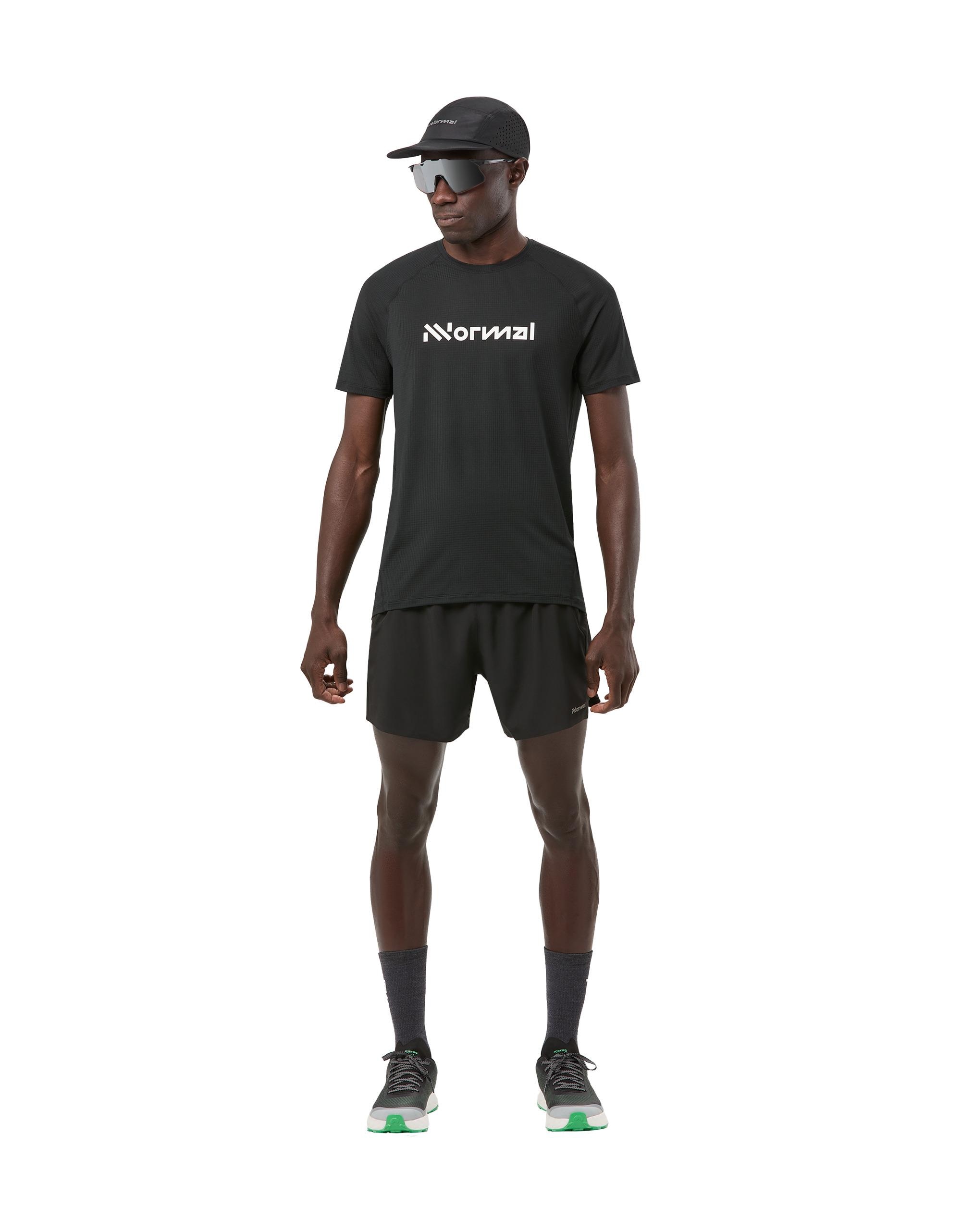 Camiseta de running de hombre de NNormal - Negro Negro-1
