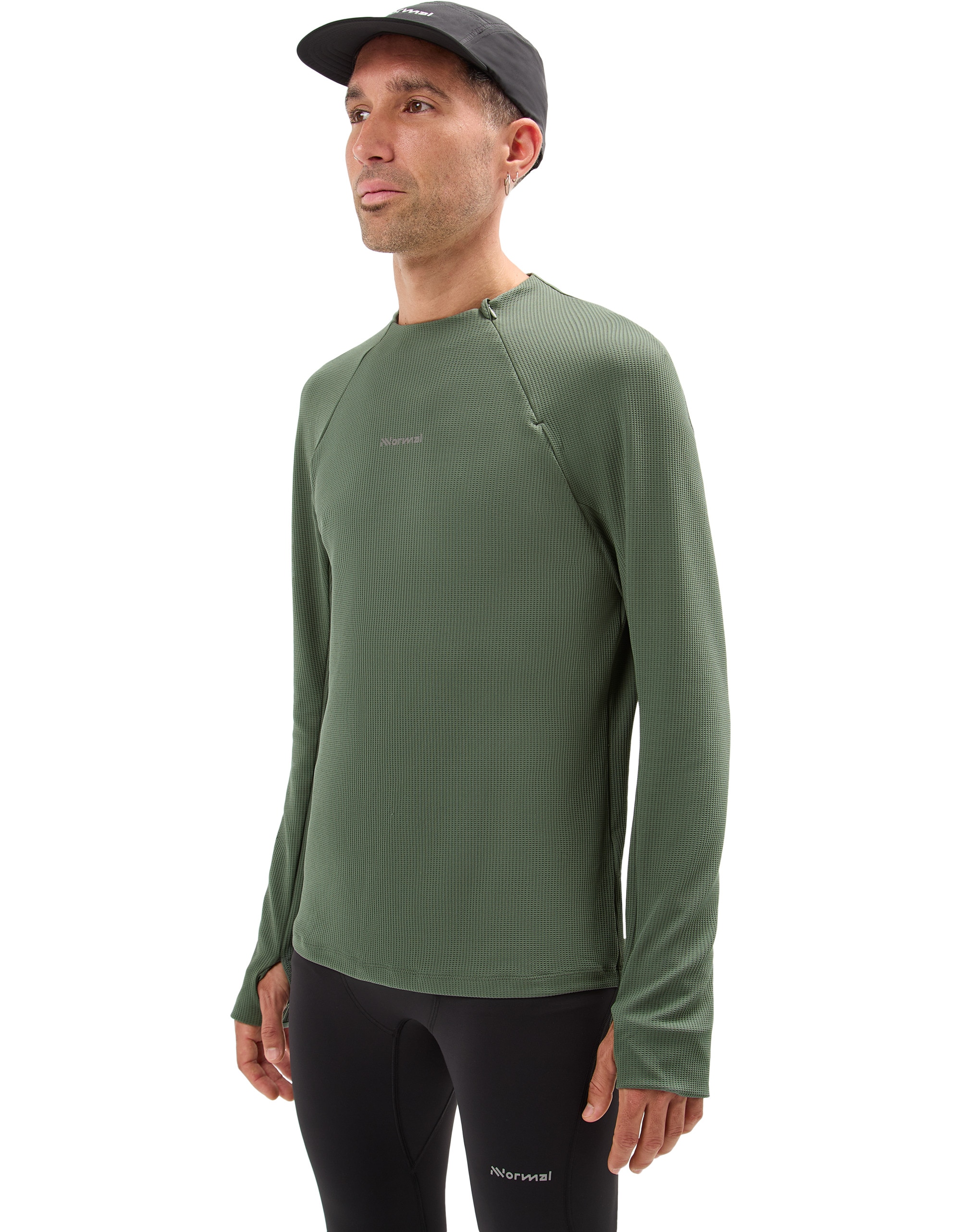 Camiseta de manga larga Trail de hombre NNormal - Verde Verde-3