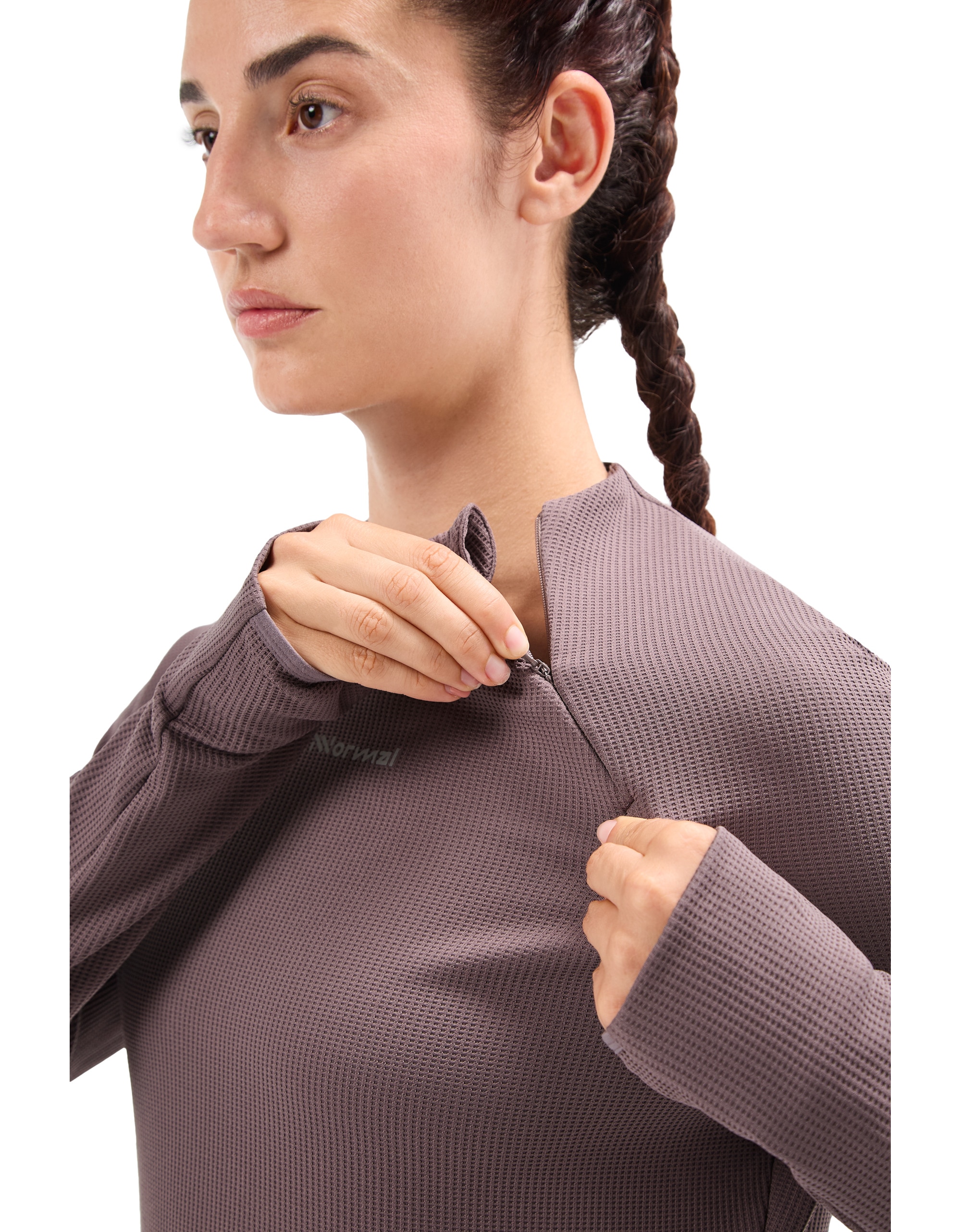 Camiseta de manga larga Trail para mujer de NNormal - Morado Morado-5