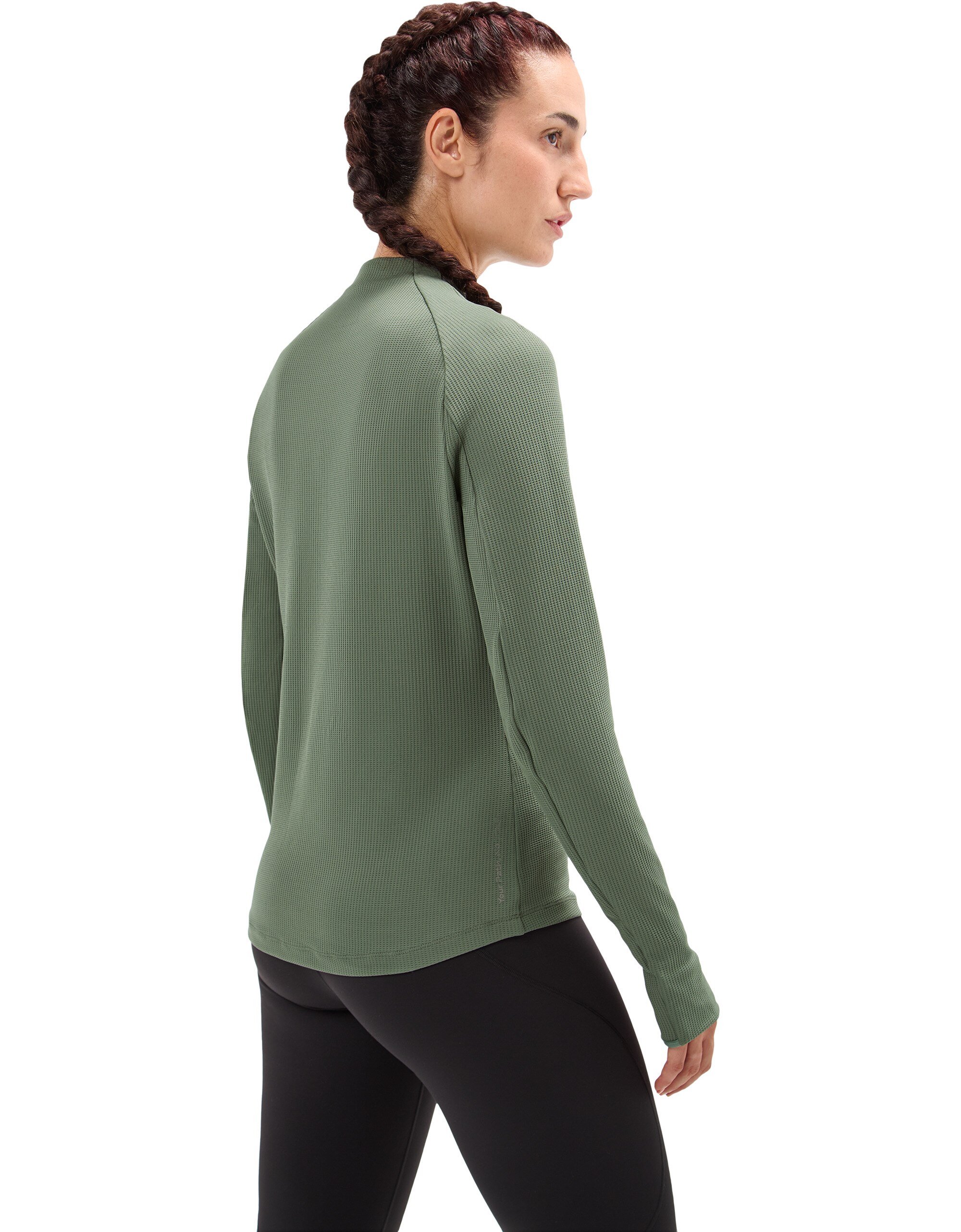 Camiseta de manga larga Trail para mujer de NNormal - Verde Verde-4