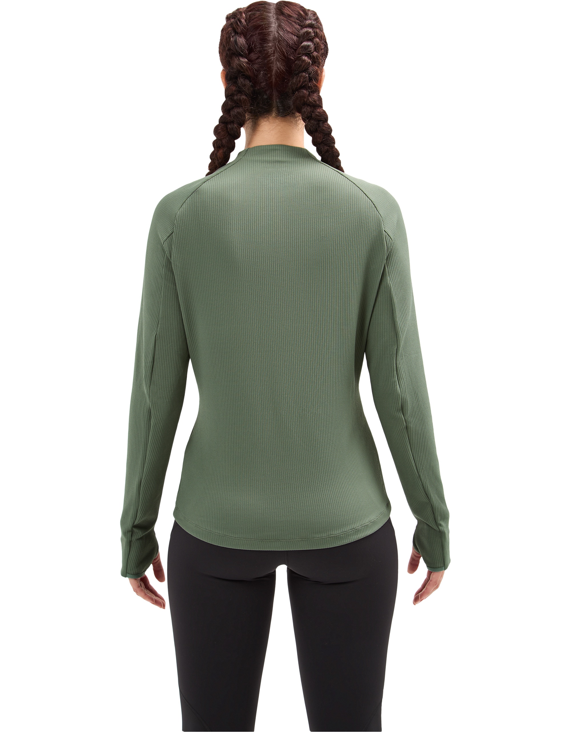 Camiseta de manga larga Trail para mujer de NNormal - Verde Verde-5