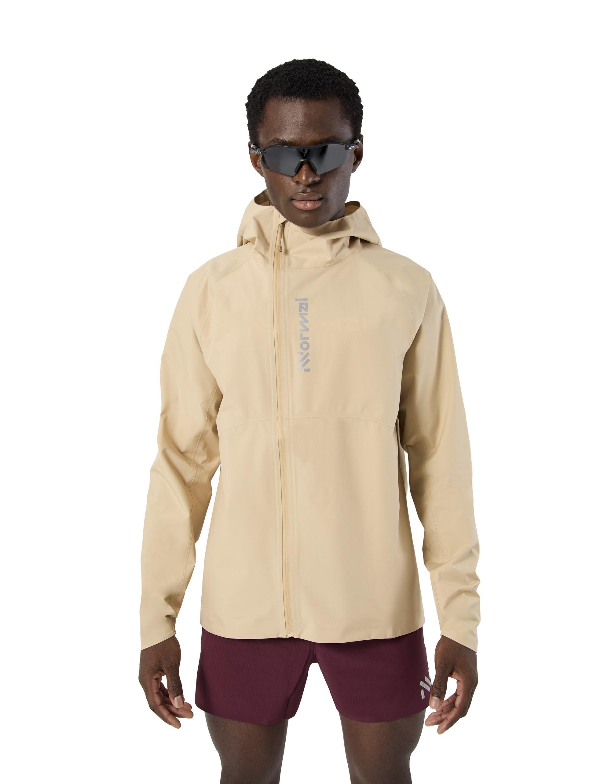 Chaqueta de trail de hombre impermeable NNormal - Beige Beige-4