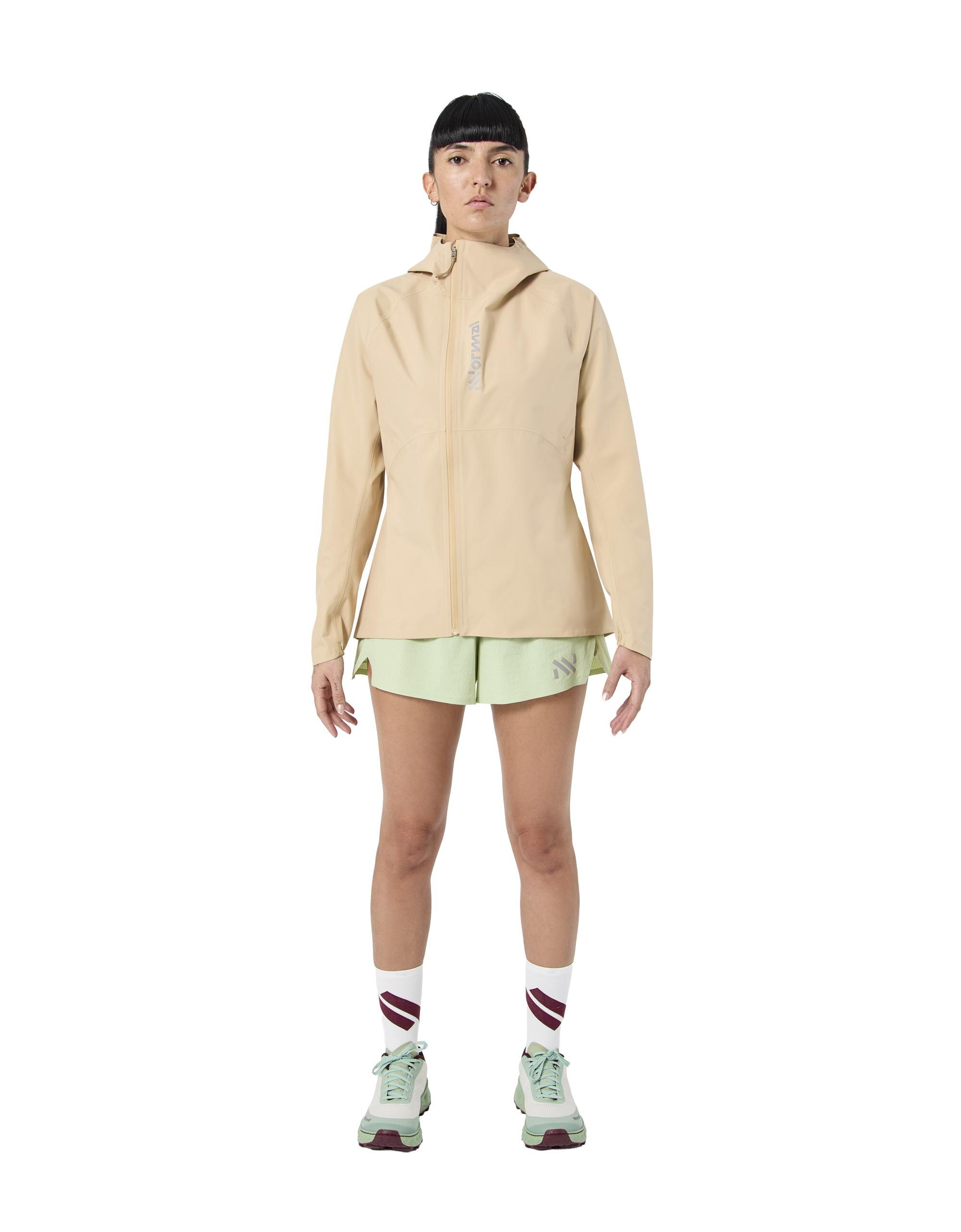 Imagen 3 de Chaqueta de trail de mujer impermeable NNormal - Beige Beige
