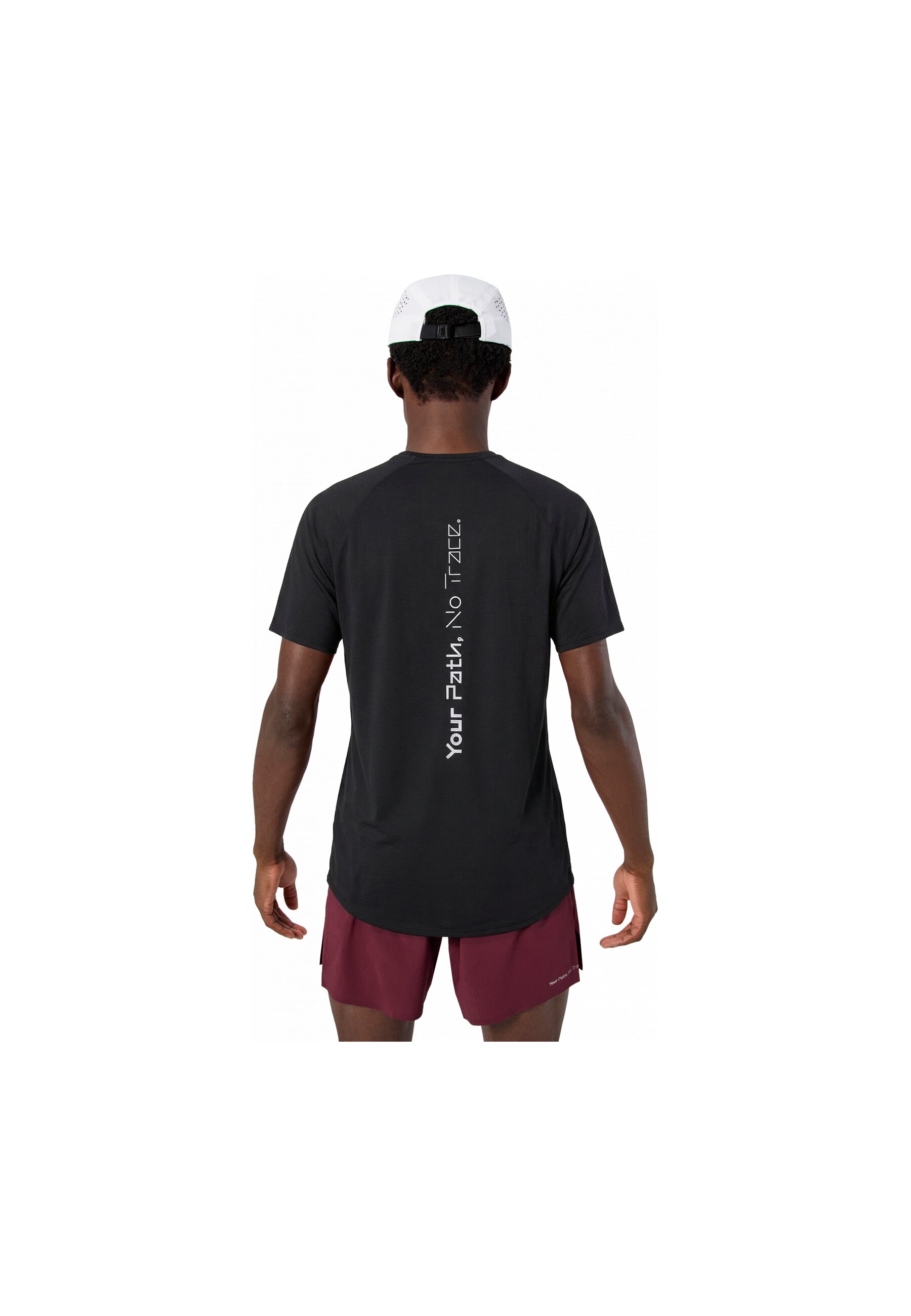 Camiseta de running de hombre de manga corta NNormal - Negro Negro-4