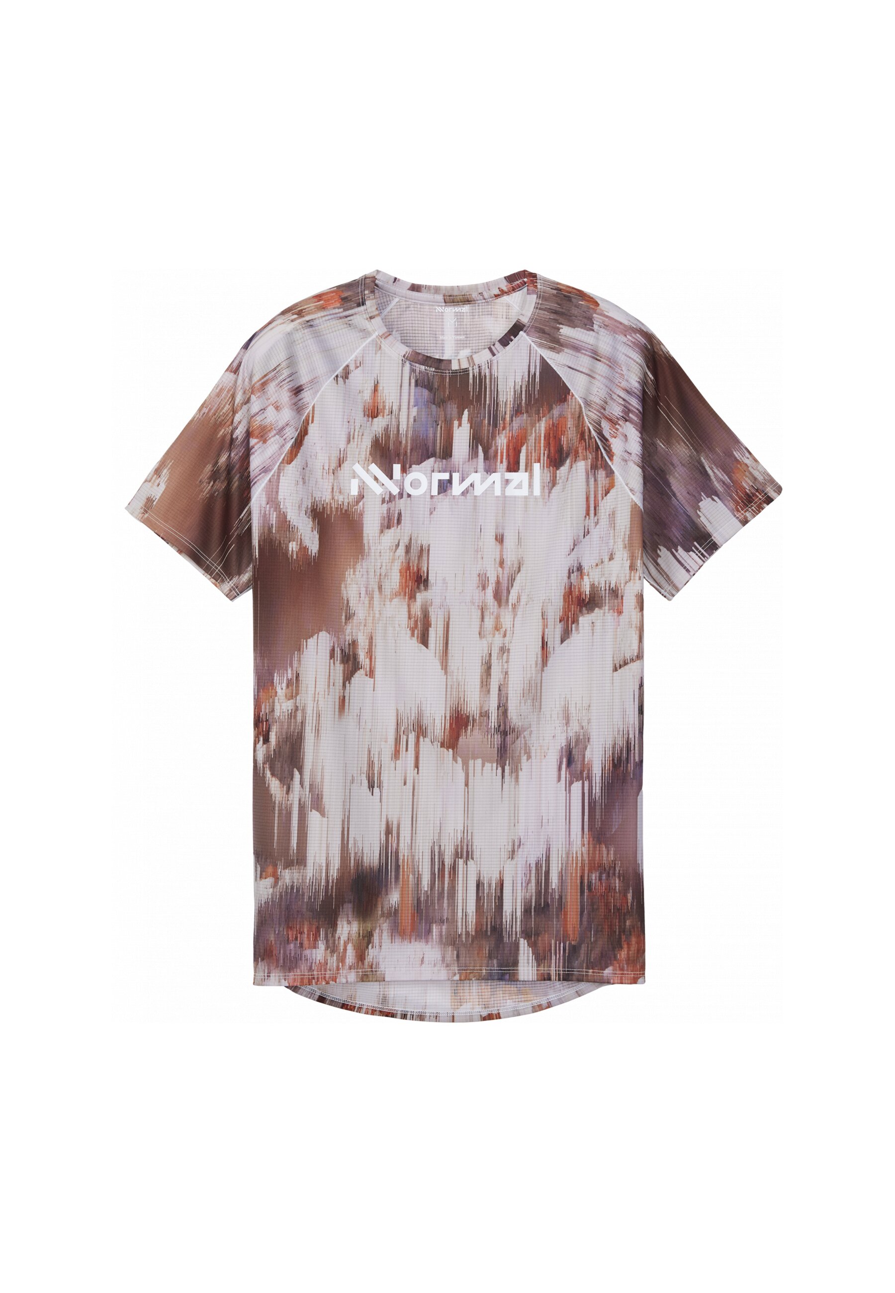 Camiseta de running de hombre de manga corta NNormal - Marrón Marrón-1