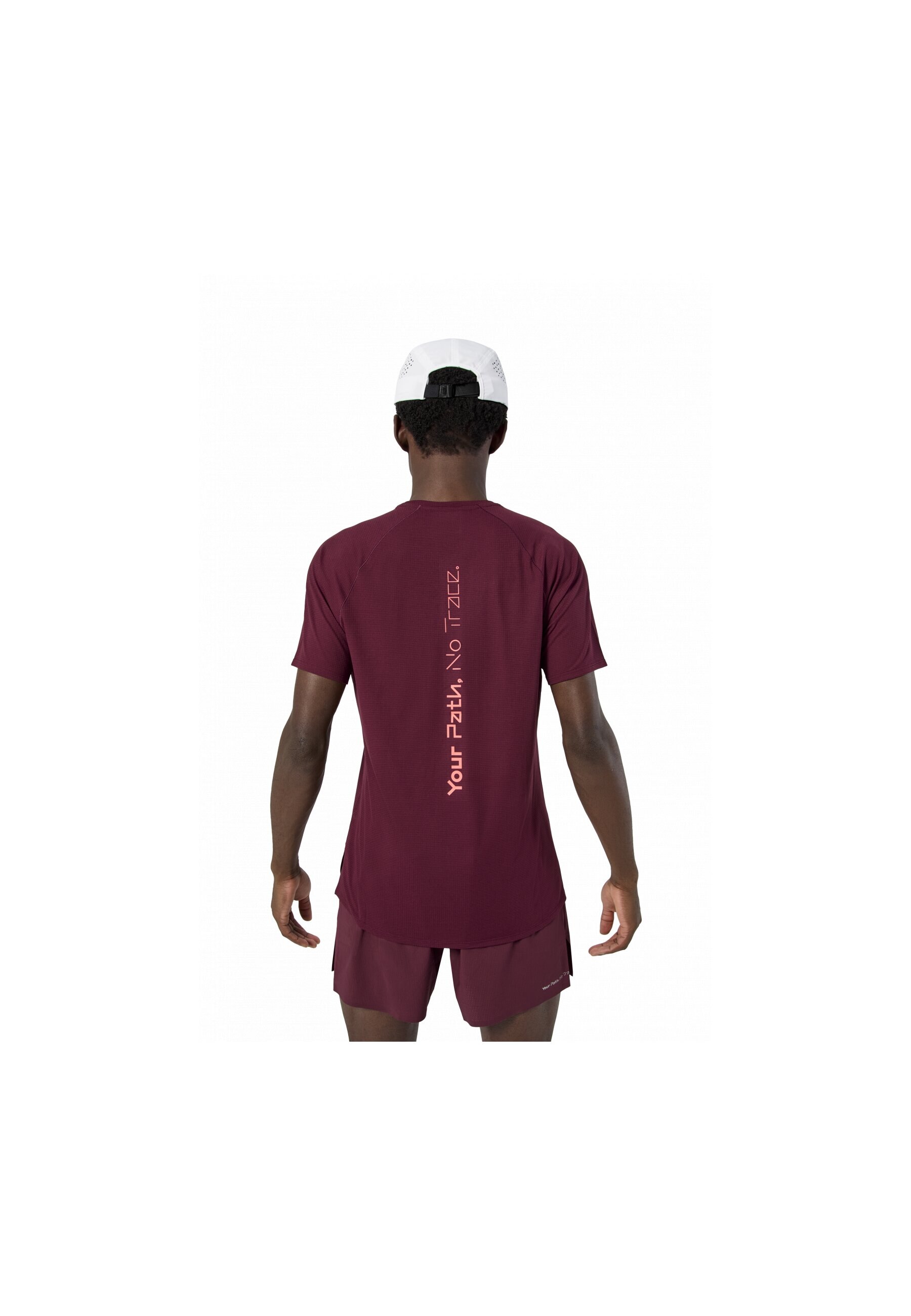 Camiseta de running de hombre de manga corta NNormal - Borgoña Borgoña-5