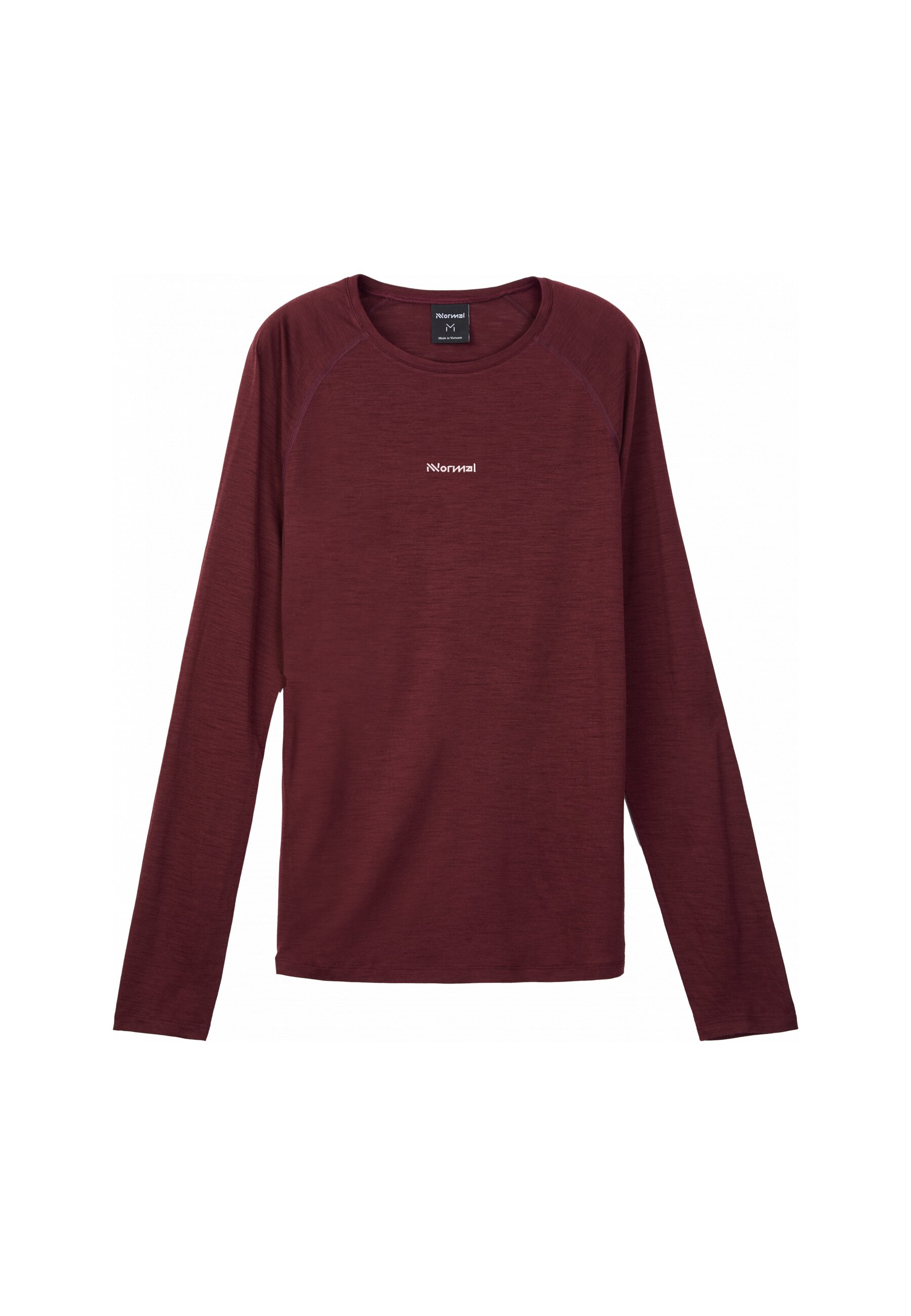 Camiseta de manga larga de hombre NNormal - Borgoña Borgoña-1