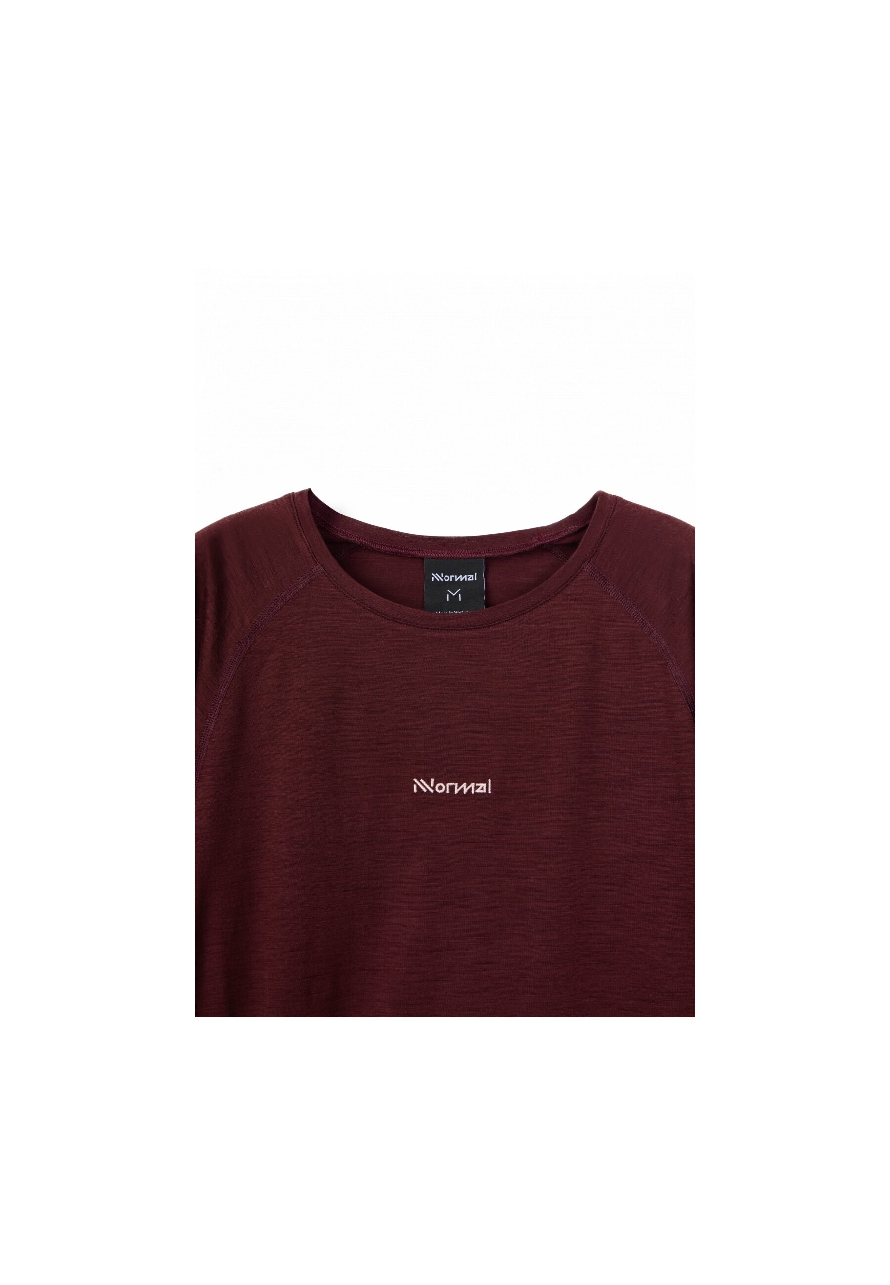 Camiseta de manga larga de hombre NNormal - Borgoña Borgoña-6