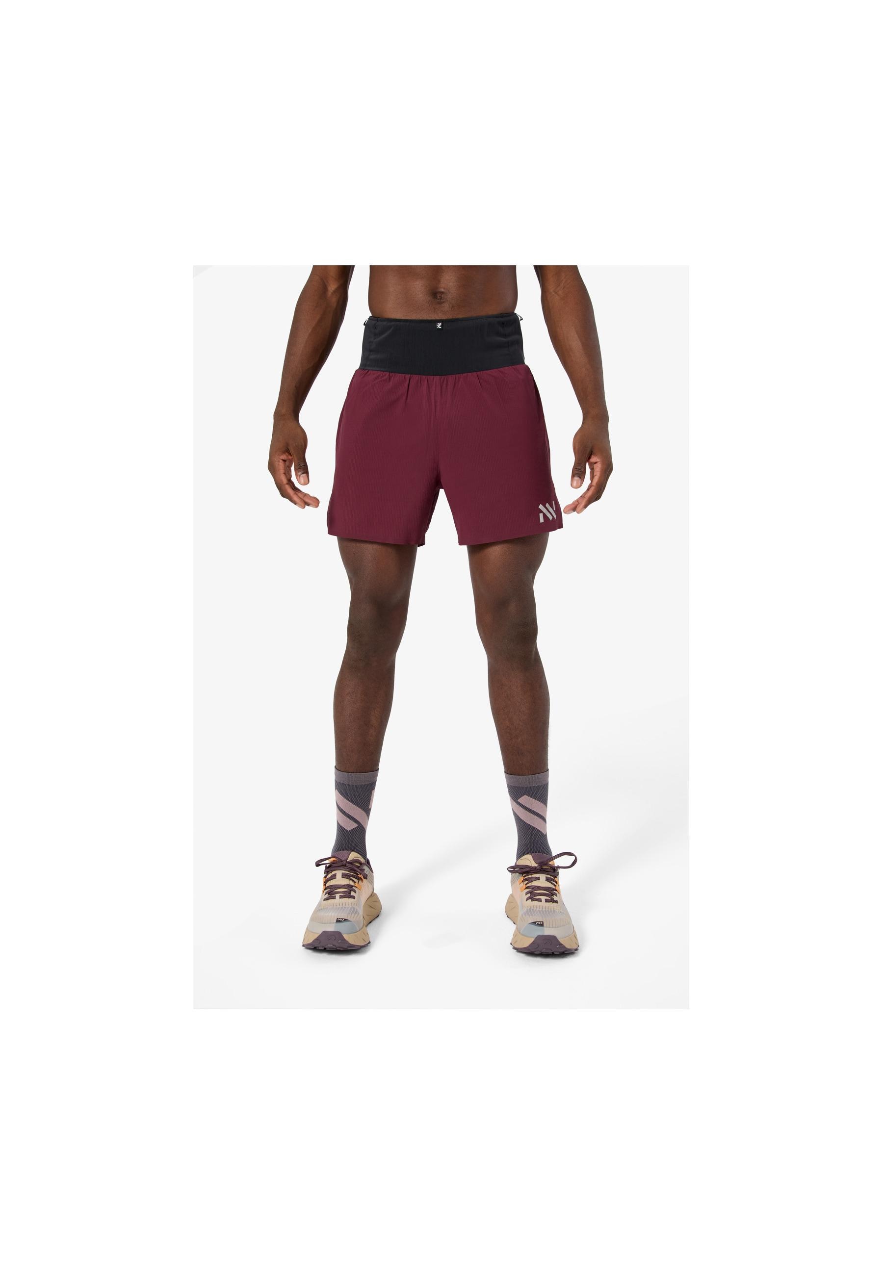 Shorts de running de hombre NNormal - Borgoña Borgoña-3