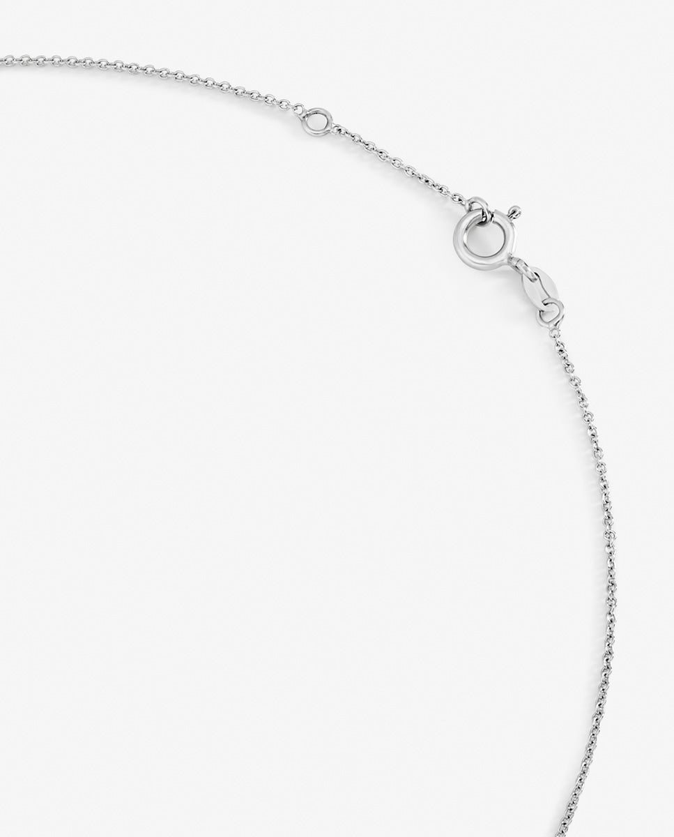 Colgante de insecto en oro blanco de 18k con aguamarina en talla oval de 4,17 cts, diamantes y zafiros azules en talla brillante con un total de 0,39 cts - SUAREZ - Blanco / Azul Blanco / Azul-3