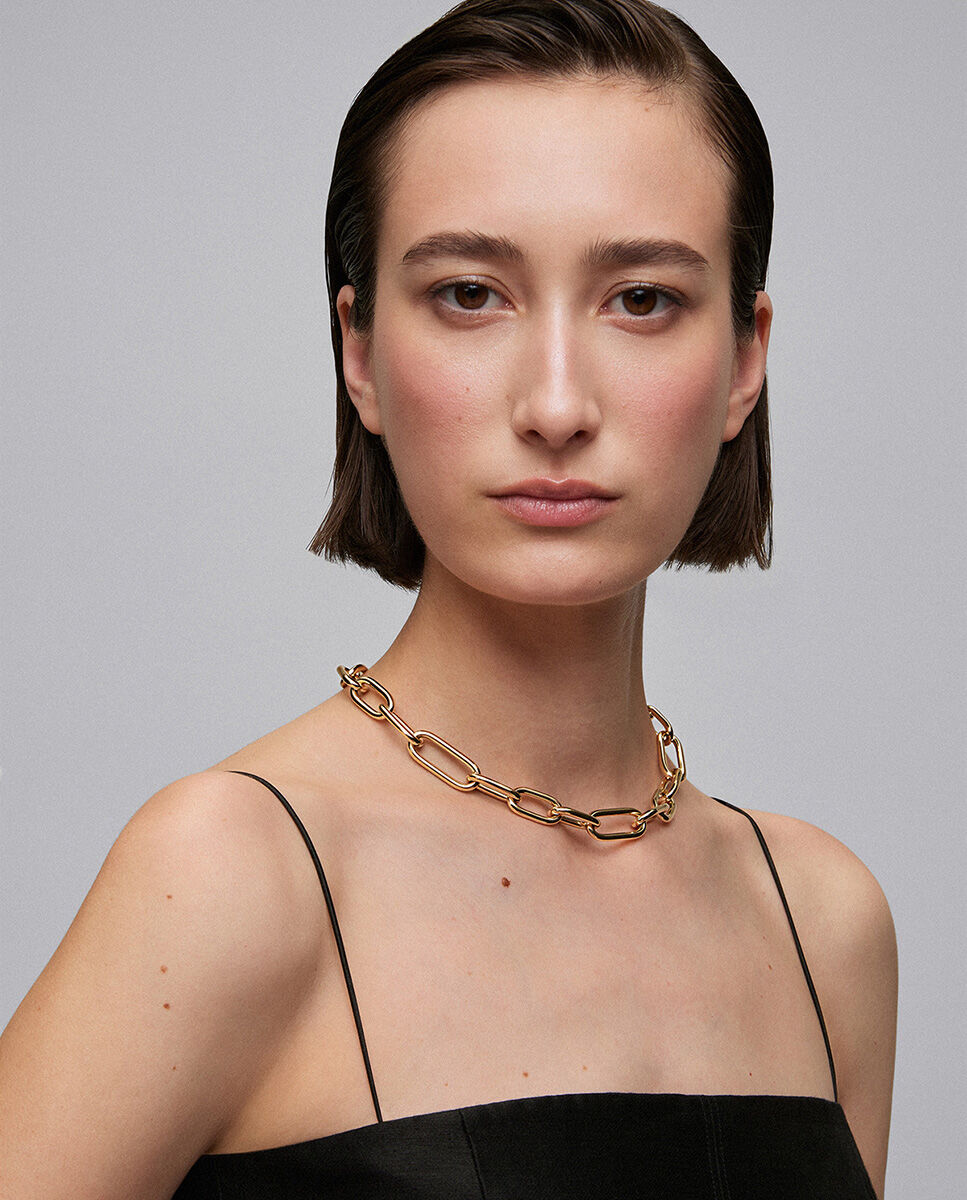 Collar eslabones extra grande - SUAREZ - Oro Oro-2