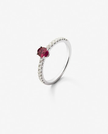 Ficha Técnica Daesar Anillo Oro Rosa Mujer 18K Oval Rubí Rojo