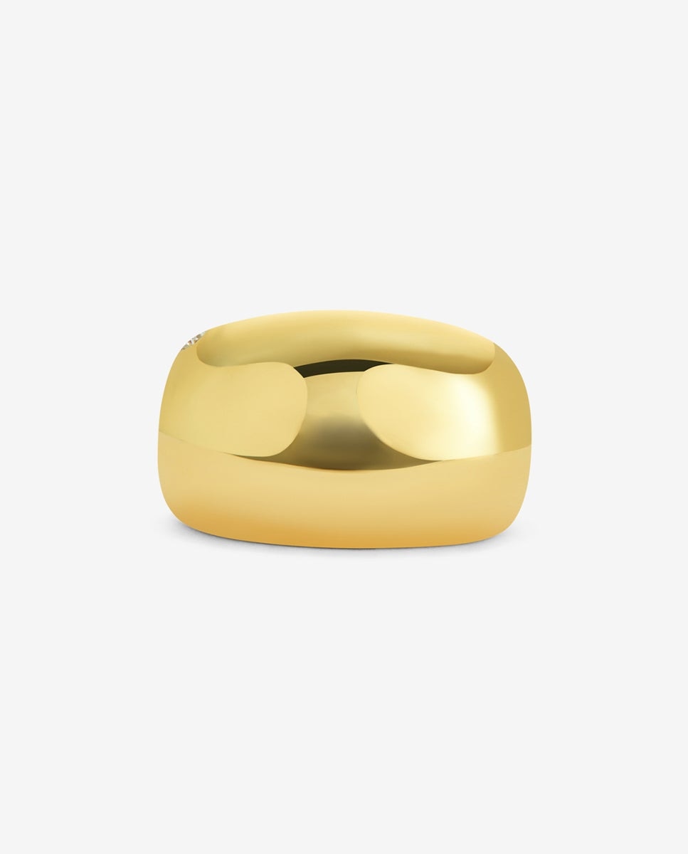 Imagen 3 de Anillo de oro amarillo de 18k con diamante en talla brillante de 0,04 cts - SUAREZ - Blanco Blanco