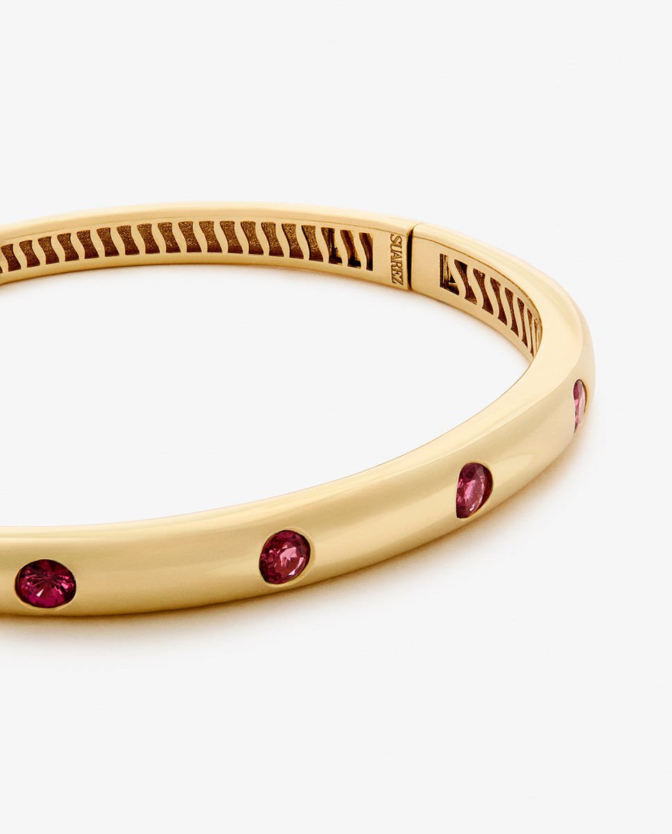 Pulsera de oro 18K con rubíes - SUAREZ - Rojo Rojo-3