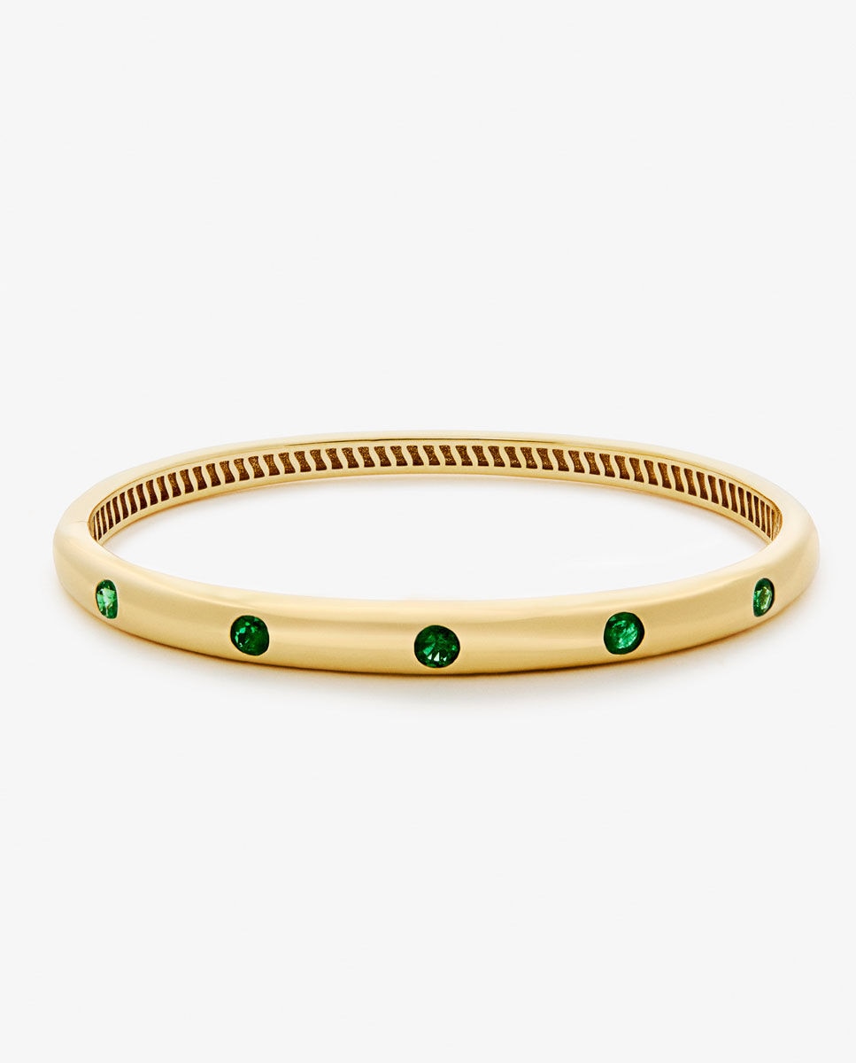 Pulsera de oro 18K con esmeraldas - SUAREZ - Verde Verde-1
