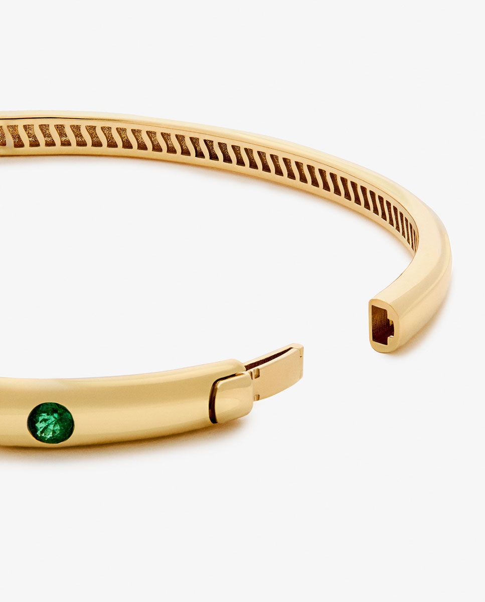 Pulsera de oro 18K con esmeraldas - SUAREZ - Verde Verde-5