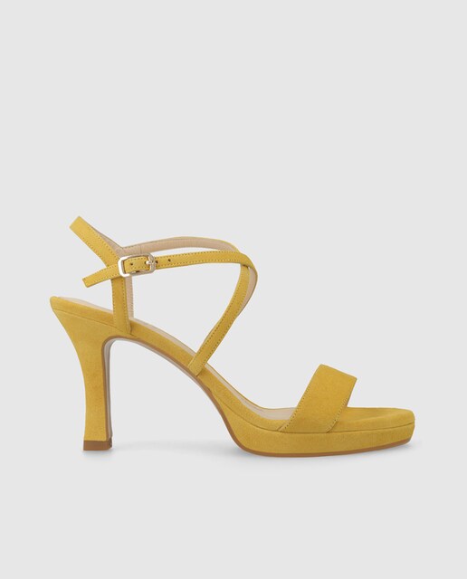 Imagen 0 de Sandalias de mujer en ante con tacón