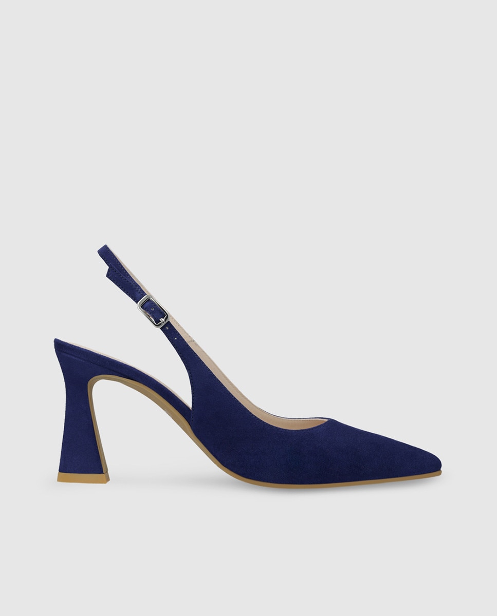 Lodi - Zapatos de salón de mujer destalonados en ante.