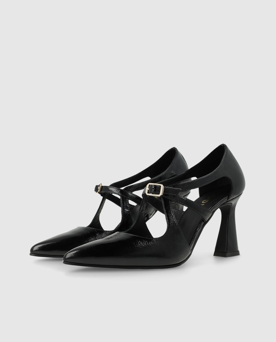 Imagen 3 de Zapatos de mujer en piel acharolada con tacón - Lodi - Negro Negro