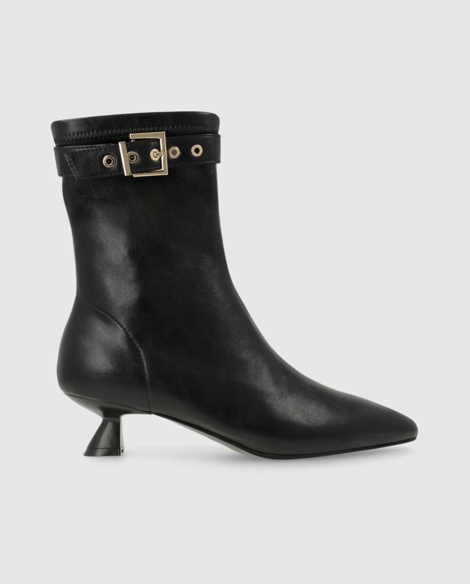 Lodi - Botines de mujer efecto piel con adorno.