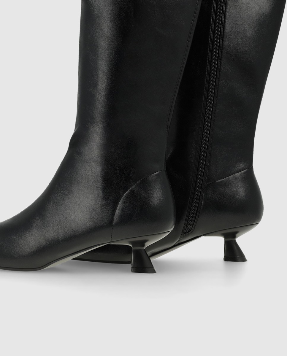 Botas de mujer altas con adorno - Lodi - Negro Negro-3
