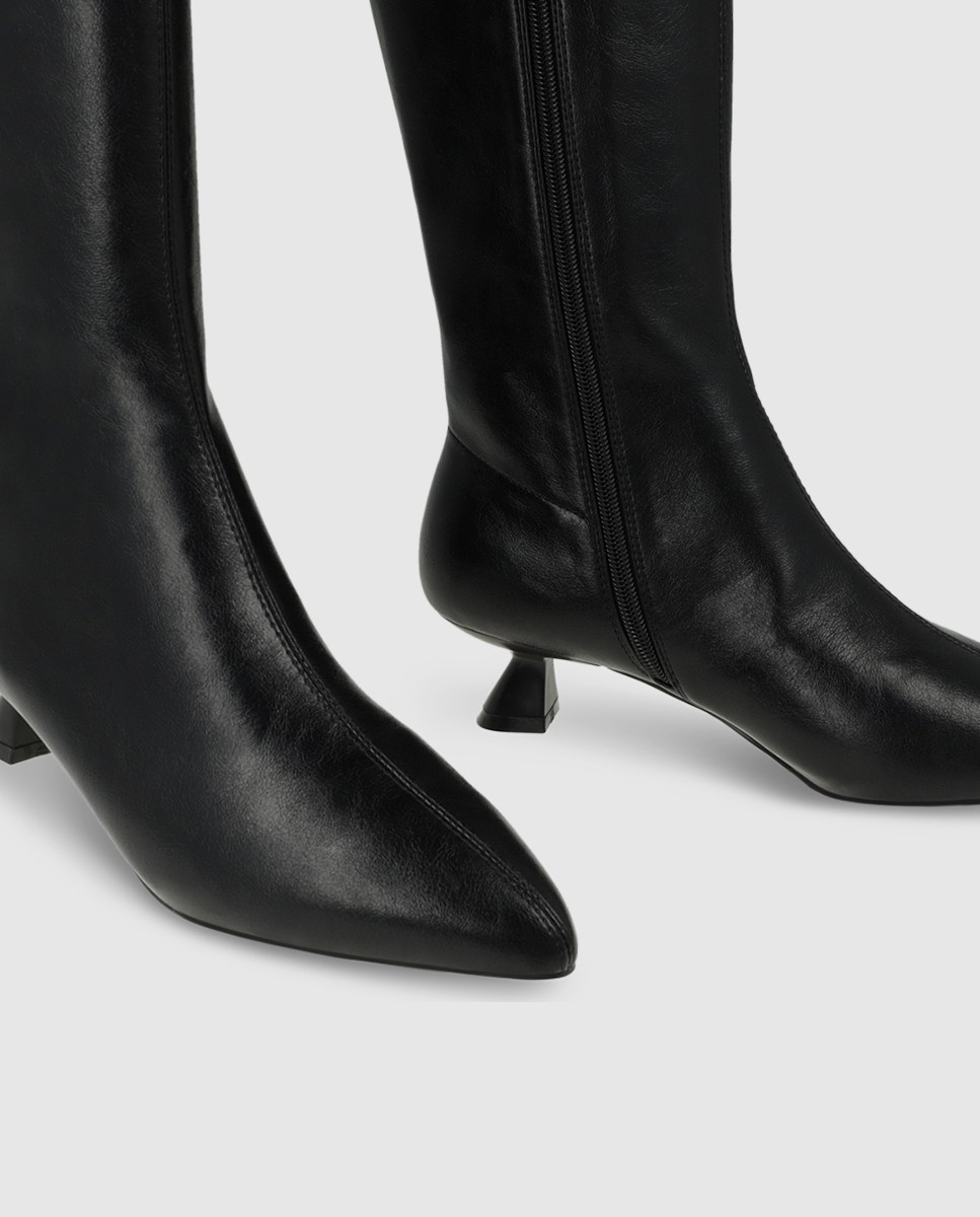 Botas de mujer altas con adorno - Lodi - Negro Negro-4