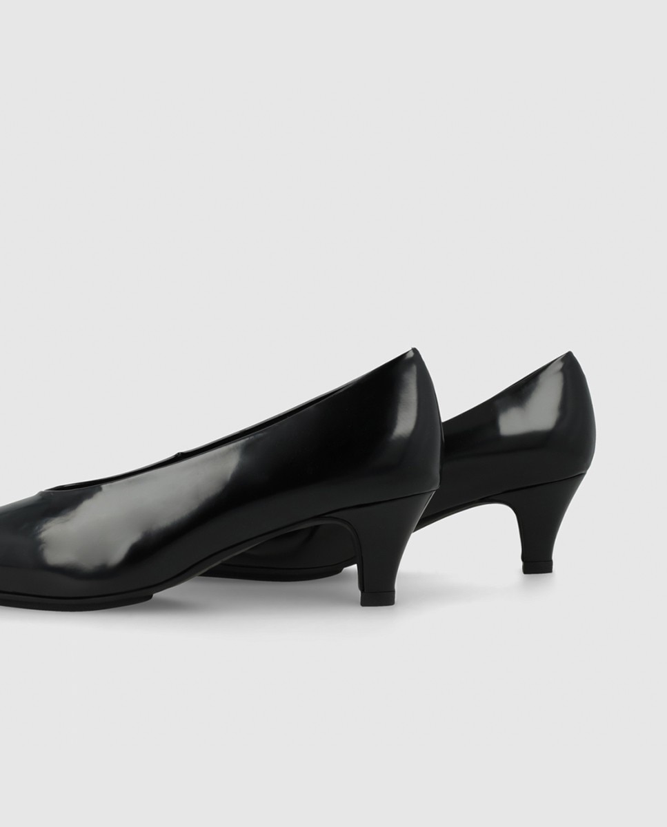 Imagen 2 de Zapatos de salón de mujer en tejido efecto piel con escote alto - Lodi - Negro Negro