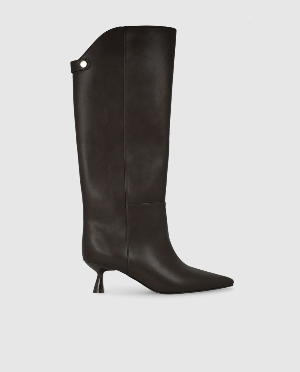 Imagen 0 de Botas de mujer altas con caña ancha Negro anticuario