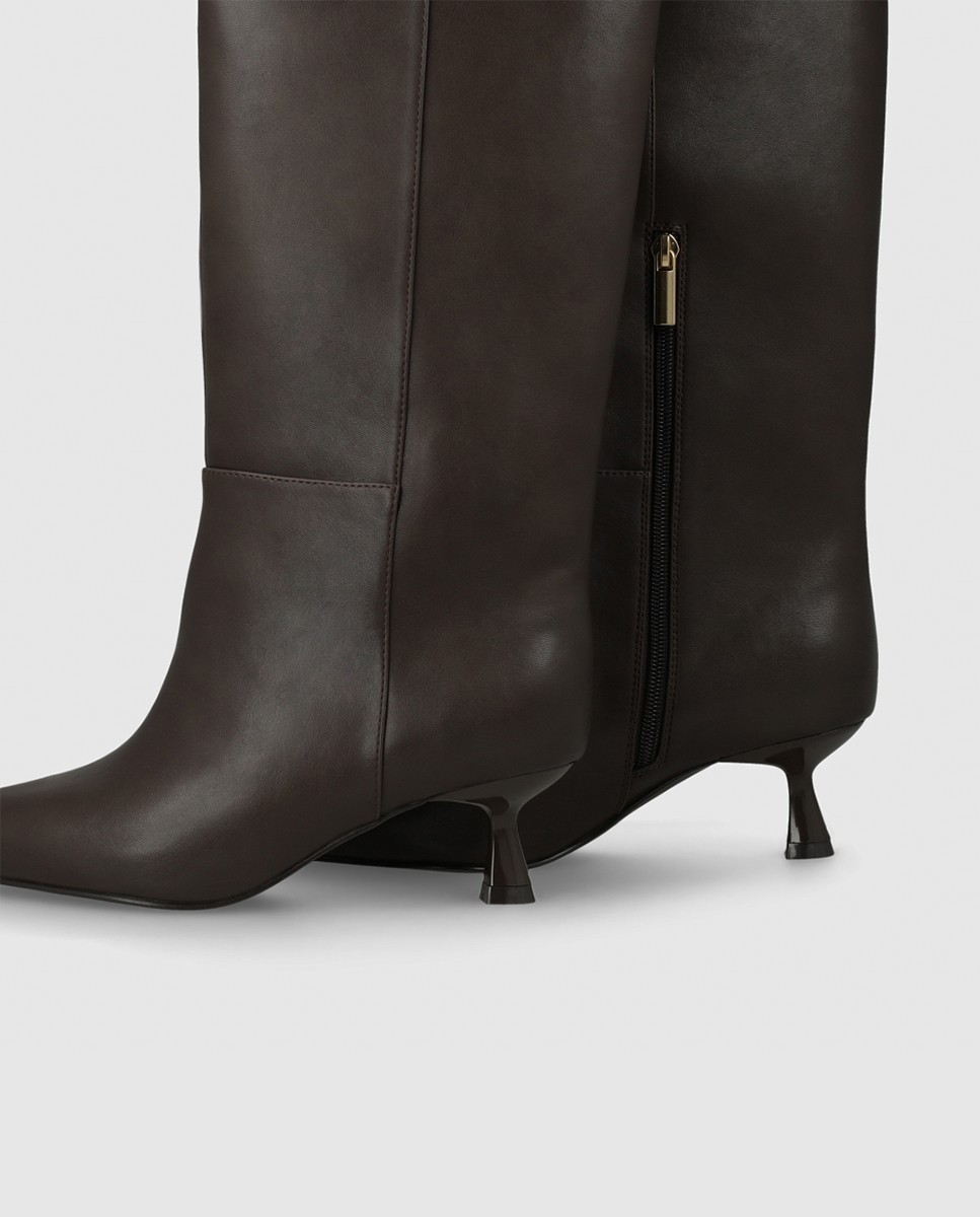 Botas de mujer altas con caña ancha - Lodi - Negro anticuario Negro anticuario-2